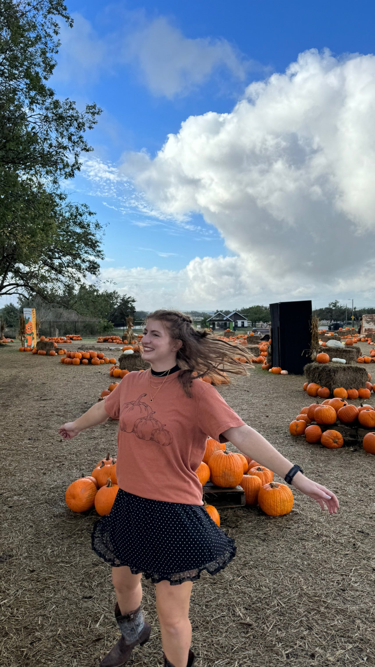 Classic Pumpkin Orange & Black T-Shirt