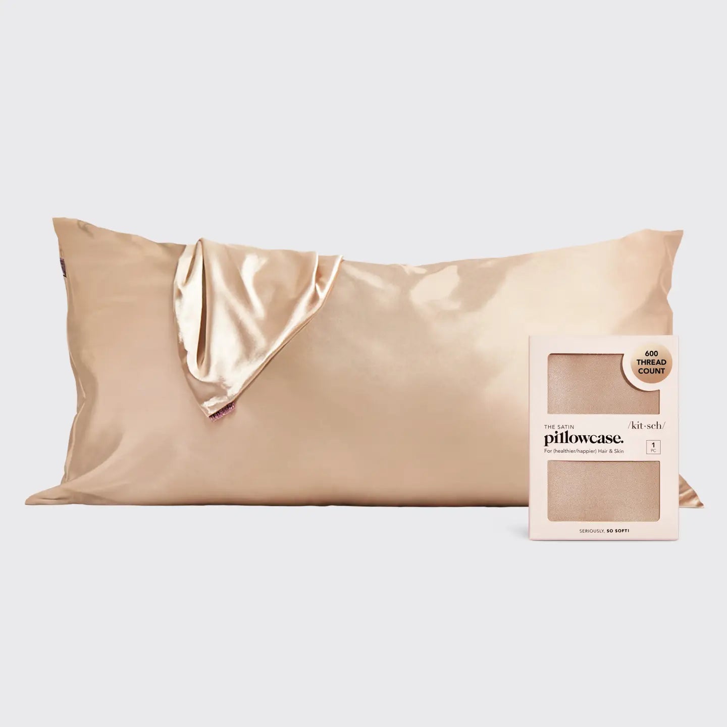 Champagne Satin Pillowcase (1) King