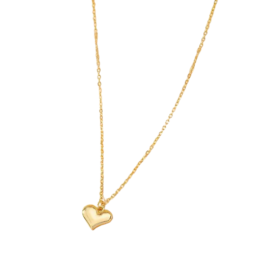 Heart Gold Plated Dainty Necklace
