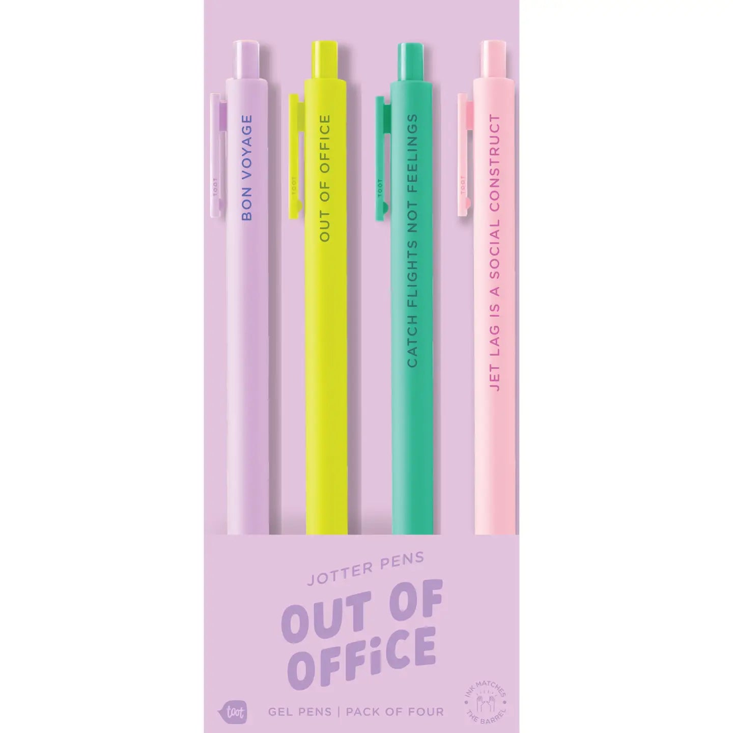 Out of Office Pens set of 4