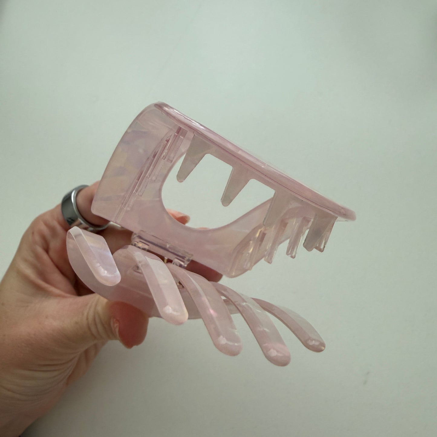 Pink Mosaic Claw Clip