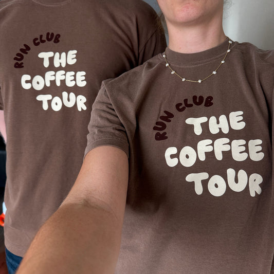 Espresso Brown Run Club The Coffee Tour T-Shirt