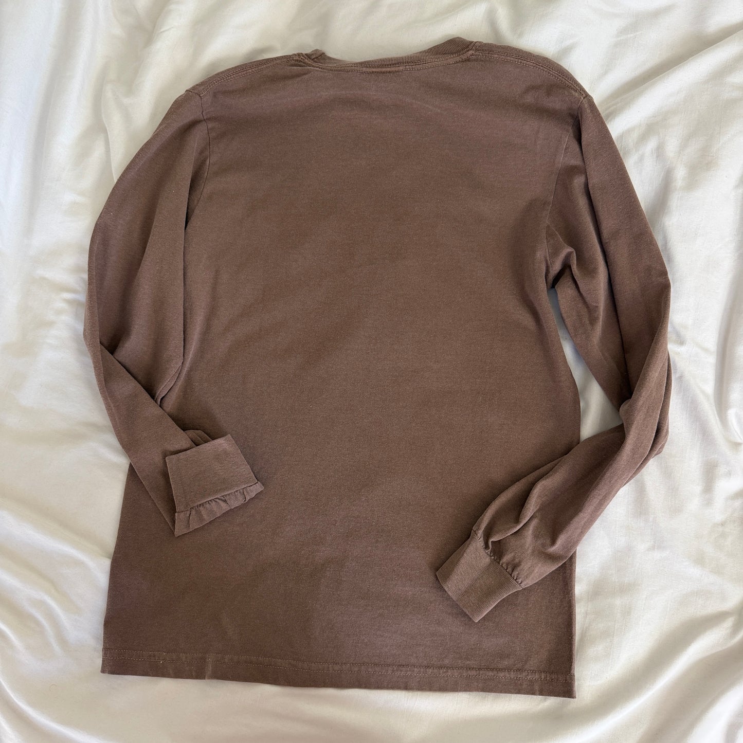 Gingerbread Brown Embroidered Love Yourself Long Sleeve