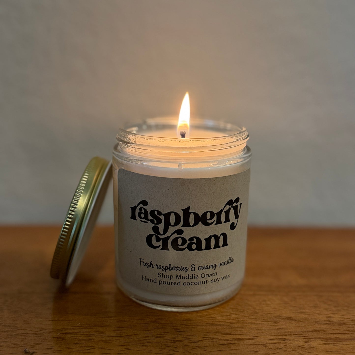 Raspberry Cream Soy Candle