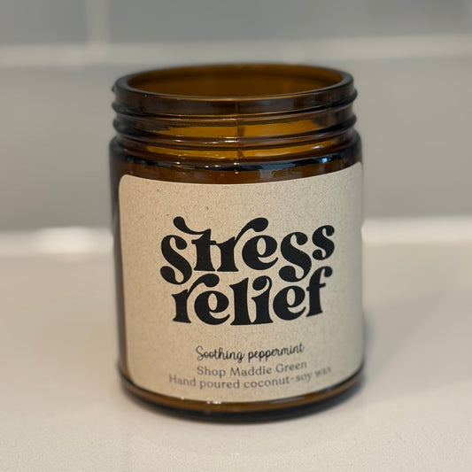Stress Relief Peppermint Soy Candle