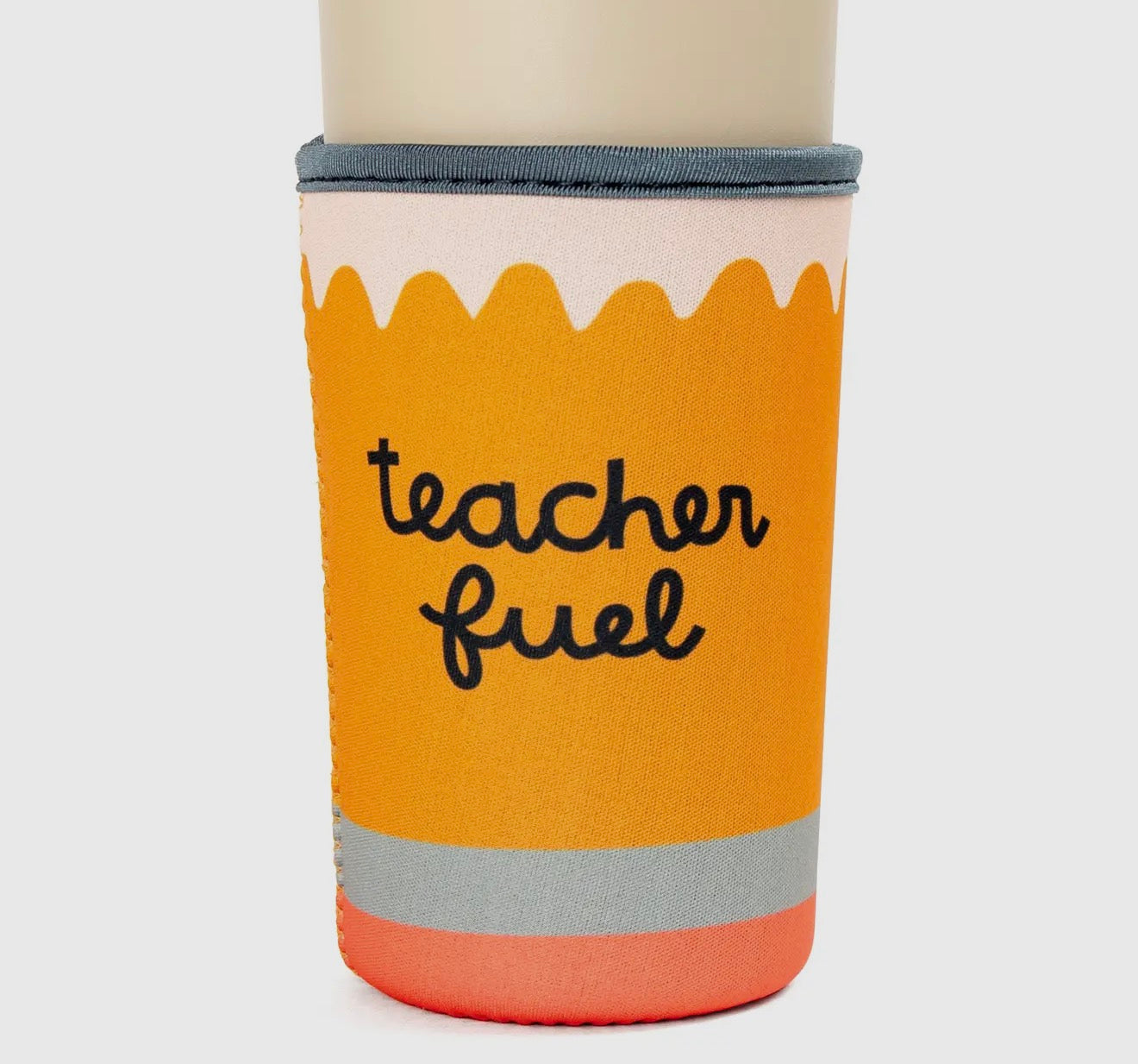 Teacher Fuel Pencil Iced Coffee Sleeve Coozie – Maddie Green Boutique