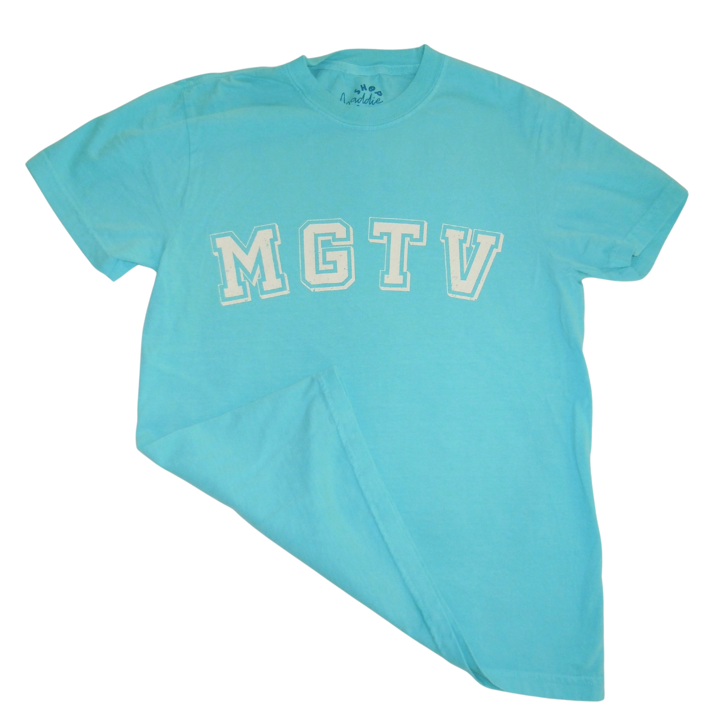 Bright Blue Lagoon MGTV Varsity Tee