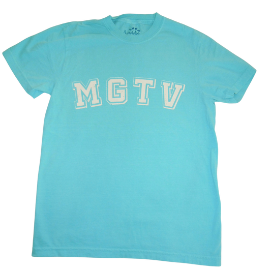 Bright Blue Lagoon MGTV Varsity Tee