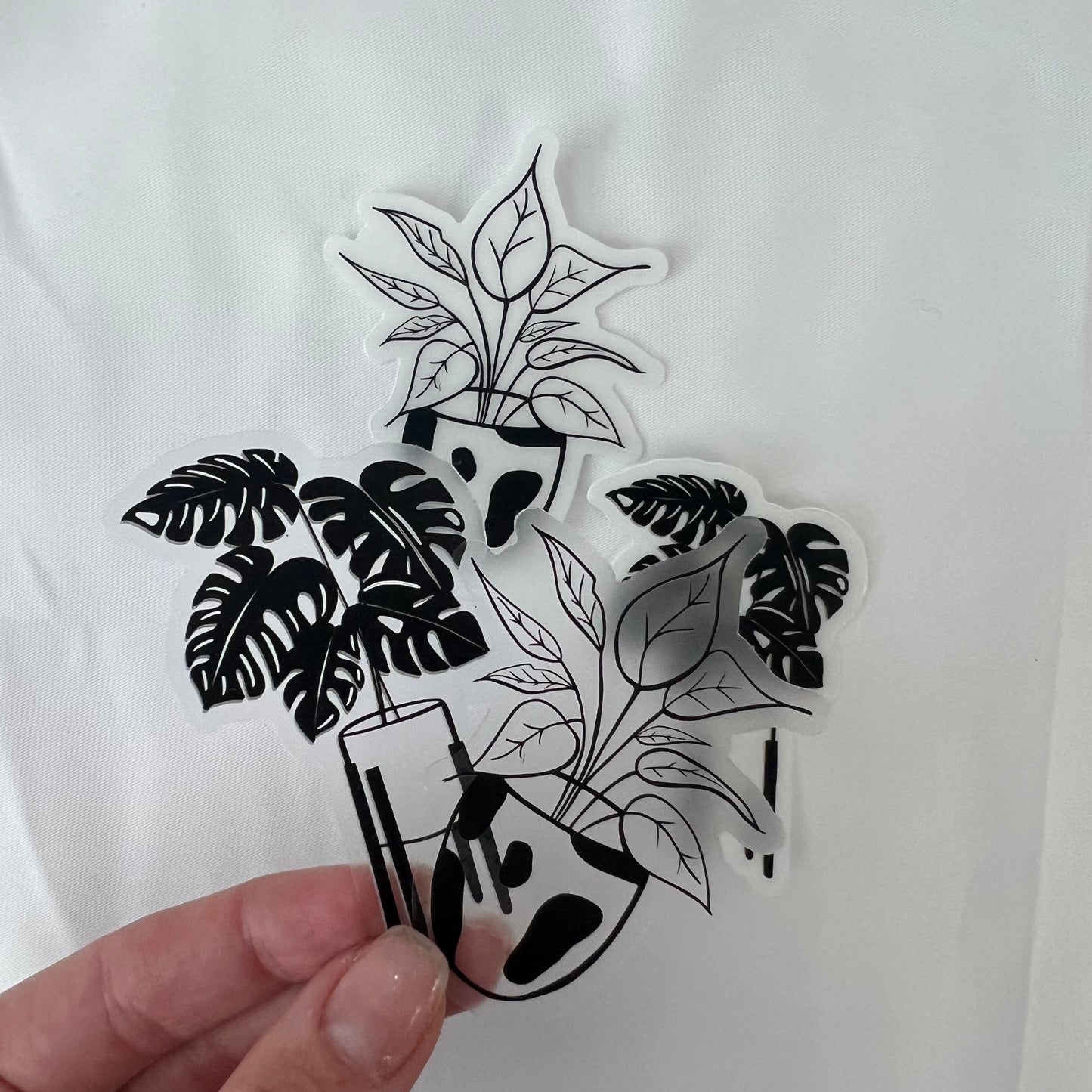 CLEAR Plant Waterproof Vinyl Stickers
