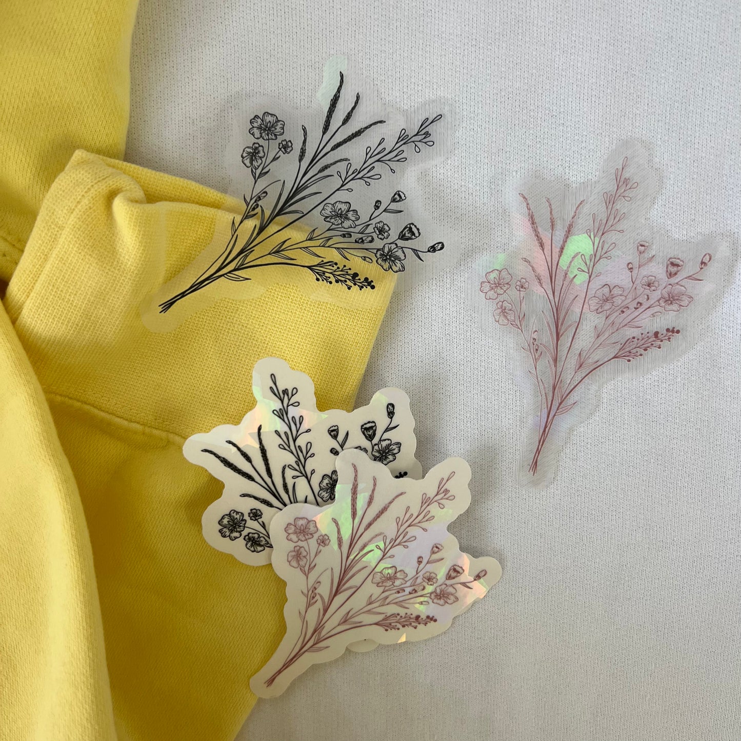 Wildflower Suncatcher Rainbow Window Decals