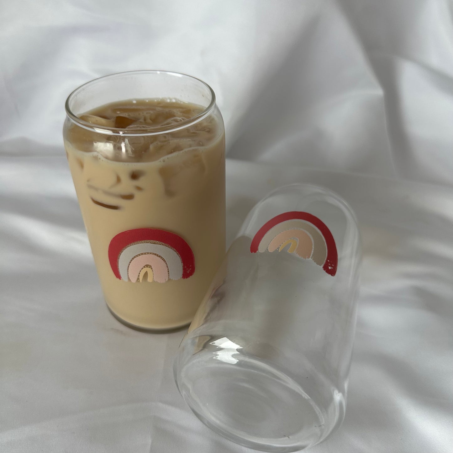 Signature Rainbow Glass Can Cup