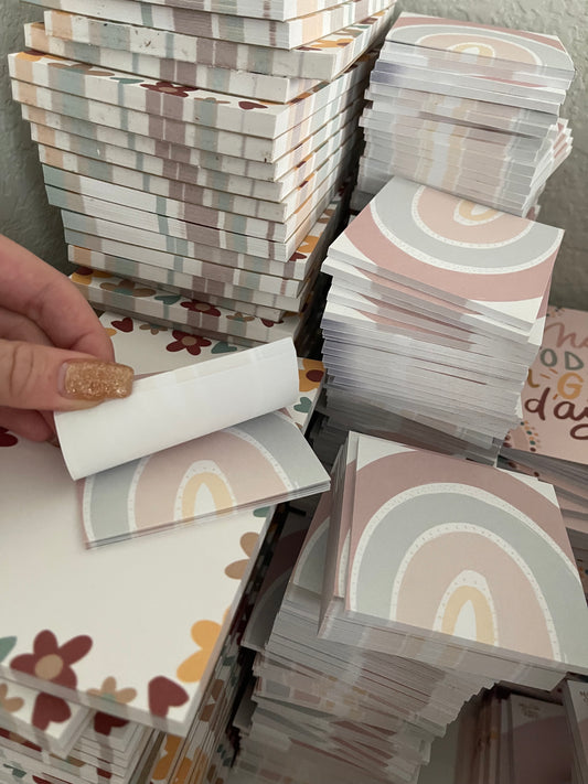 *ONE FREE WITH GREETING CARD ORDER* Signature Rainbow Sticky Notes 3x3