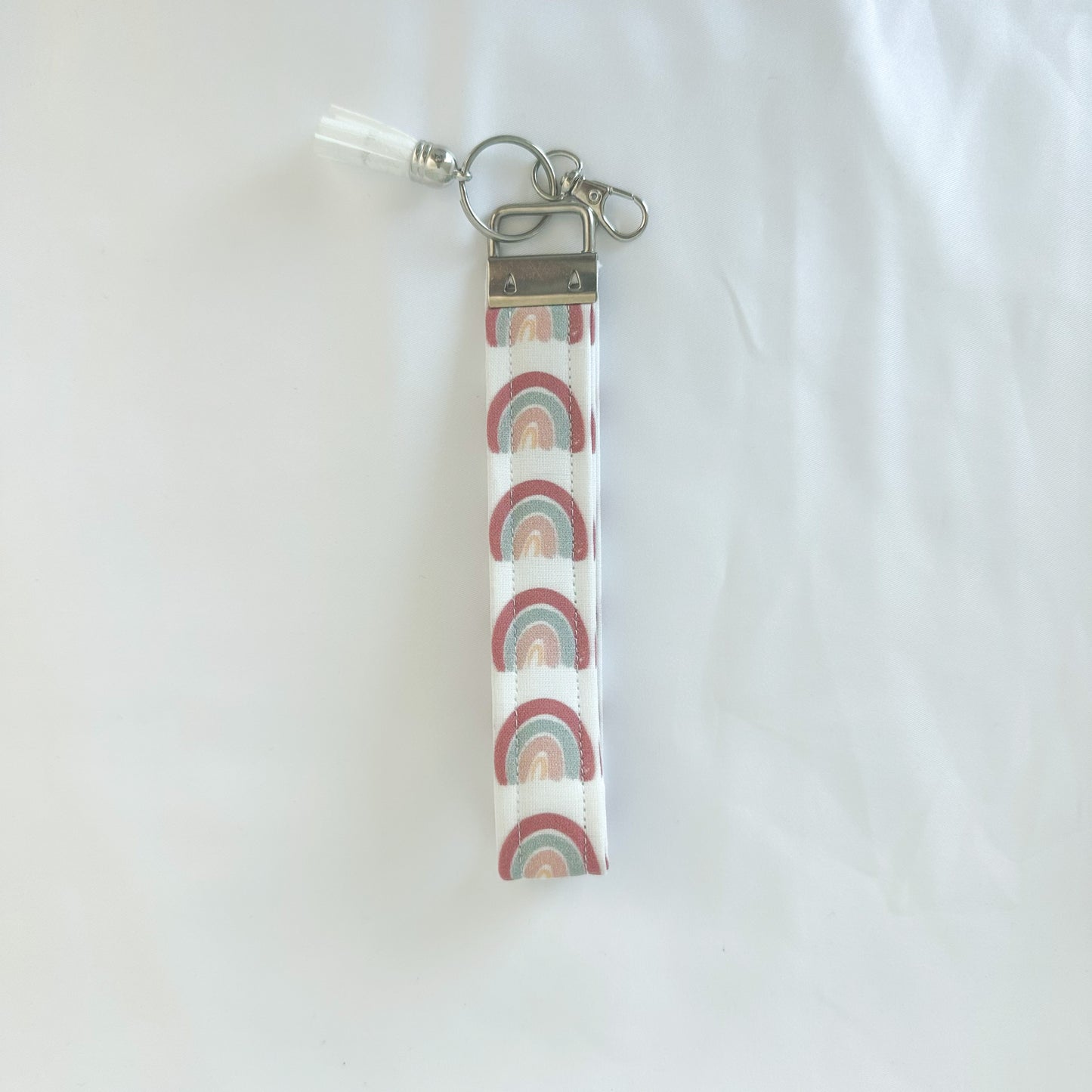 Signature Rainbow Key Wristlet