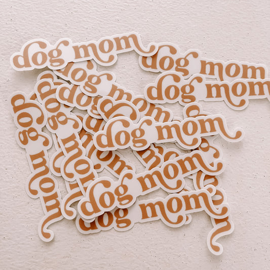 Dog Mom Waterproof Vinyl Sticker