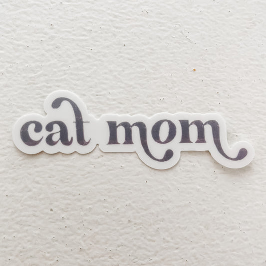 Cat Mom Waterproof Vinyl Sticker