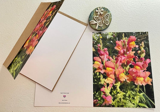 Snapdragon Photography Greeting Card With Kraft Envelope