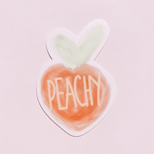 CLEAR Peachy Waterproof Vinyl Sticker