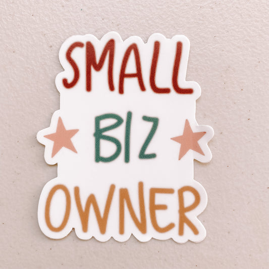 Small Biz Owner Star Sticker