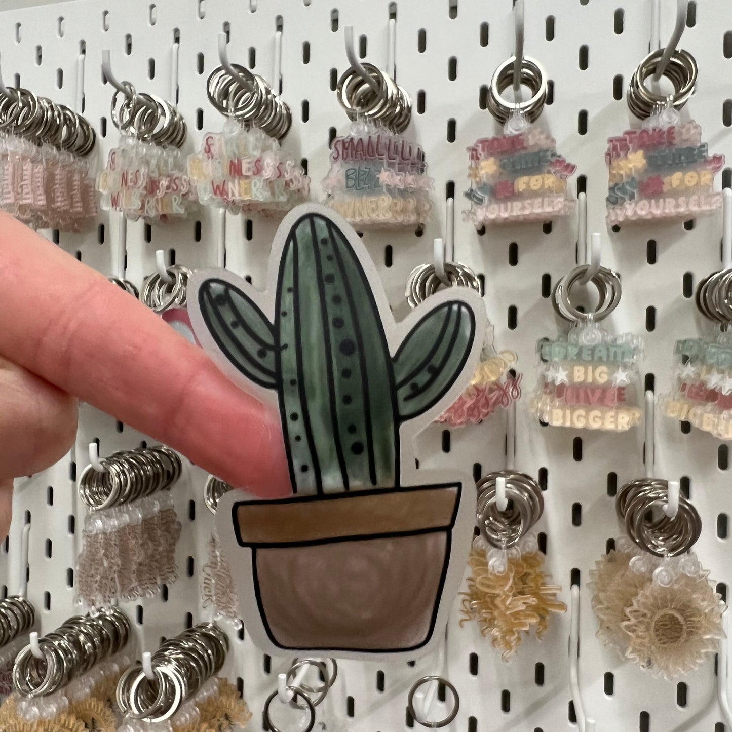 CLEAR Cactus Succulent Waterproof Vinyl Sticker