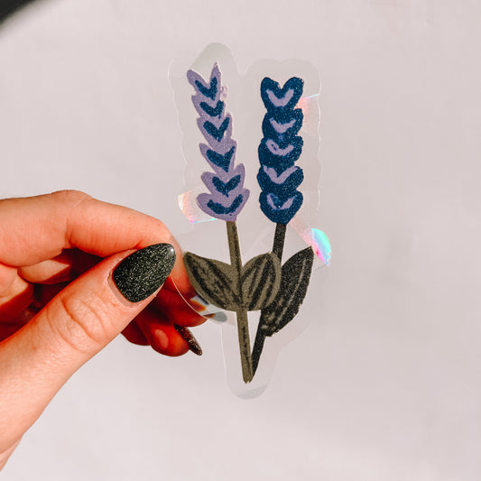 Lavender Suncatcher Rainbow Window Decal