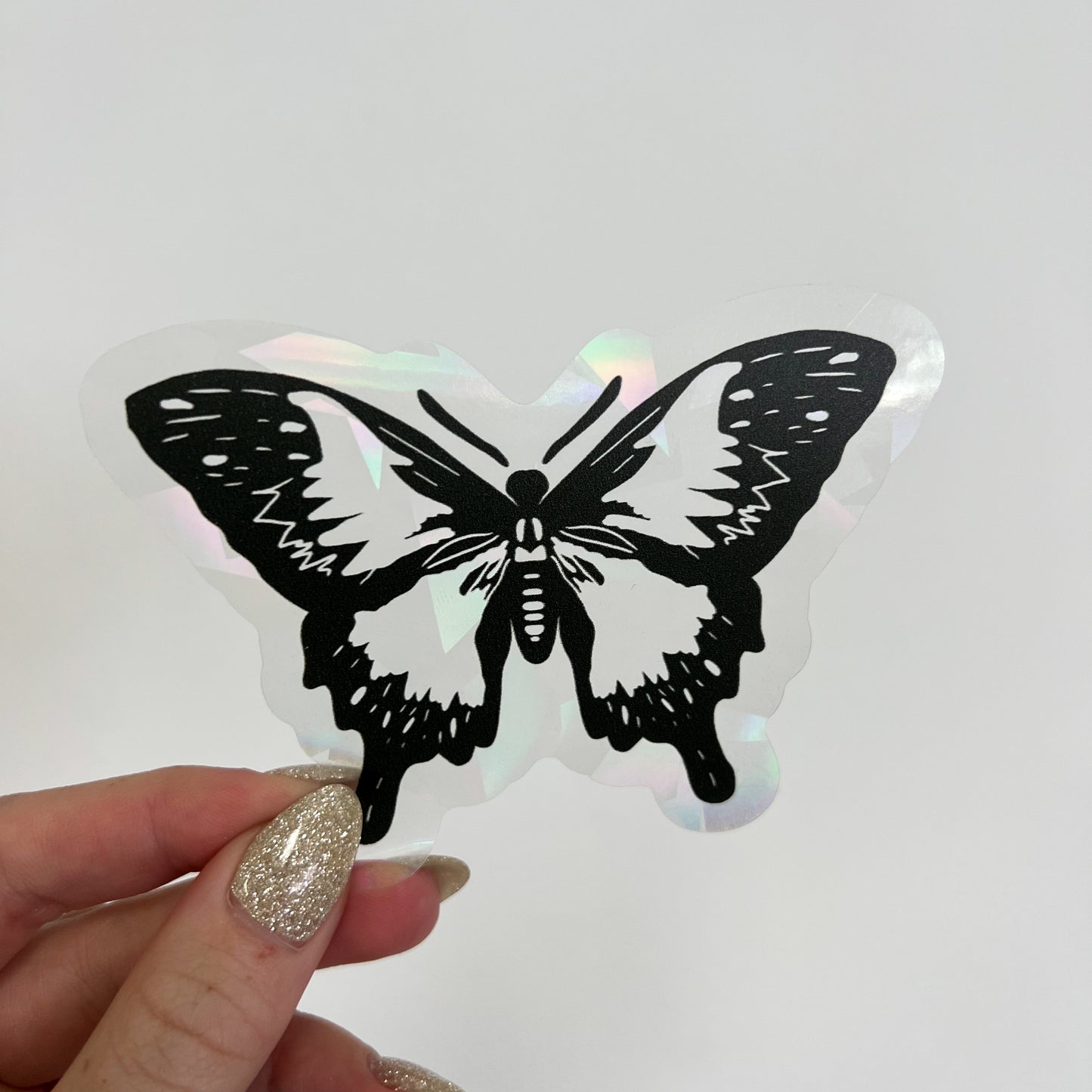 Black Butterfly Suncatcher Rainbow Window Decal