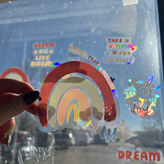 Signature Rainbow Suncatcher Rainbow Window Decal