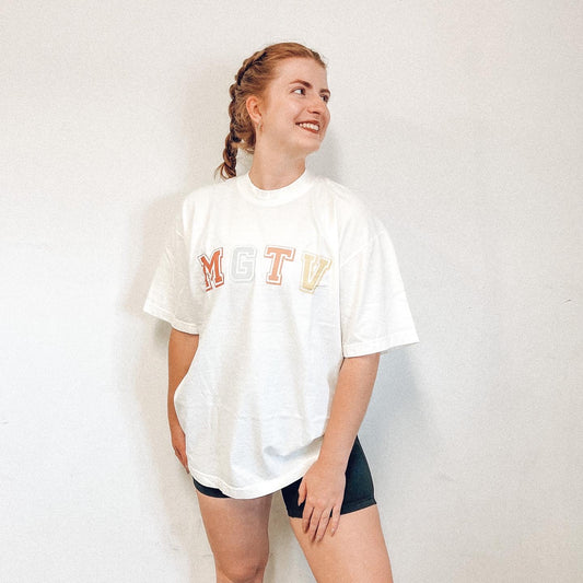 Cream MGTV Sustainably Made Tshirt