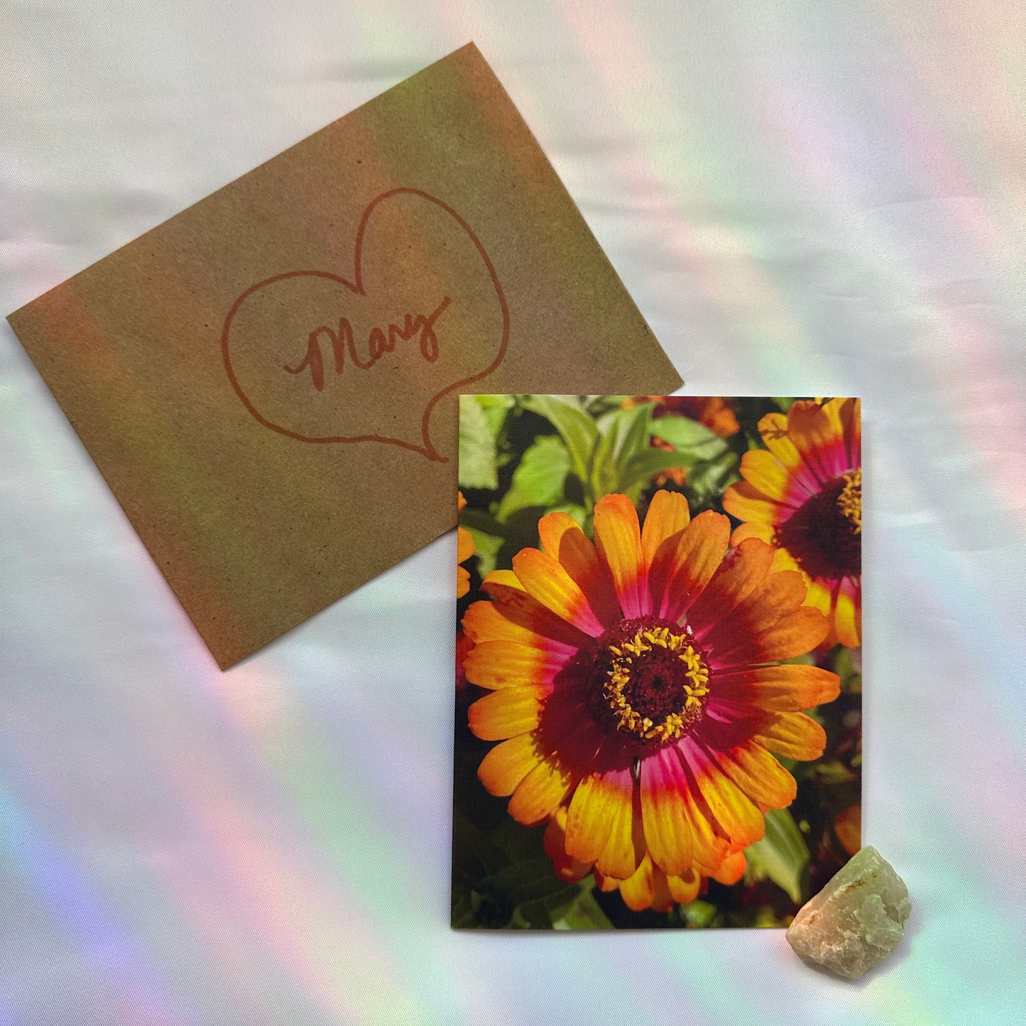 Handwritten Gift Message in a Mystery Greeting Card