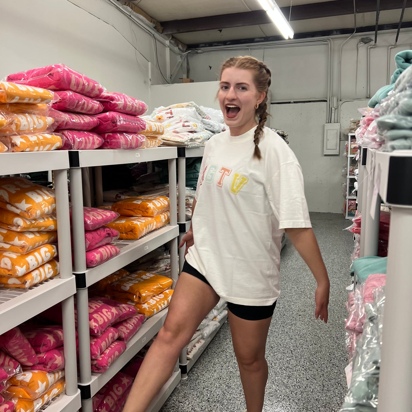 Cream MGTV Sustainably Made Tshirt