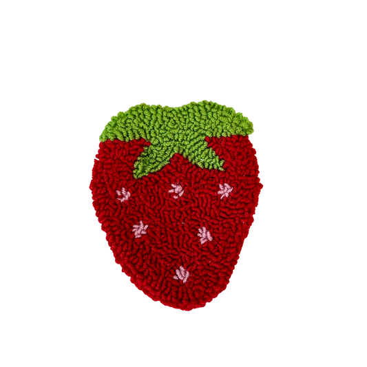 Strawberry Mug Rug