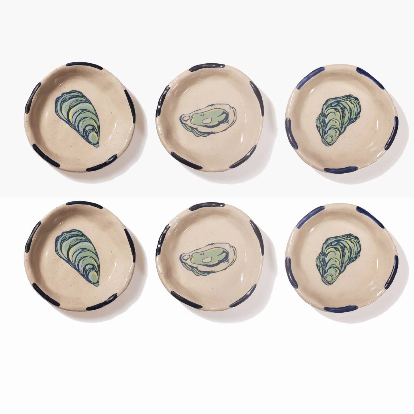 Oyster Ceramic Trinket Trays