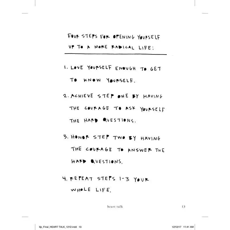 Heart Talk By Cleo Wade