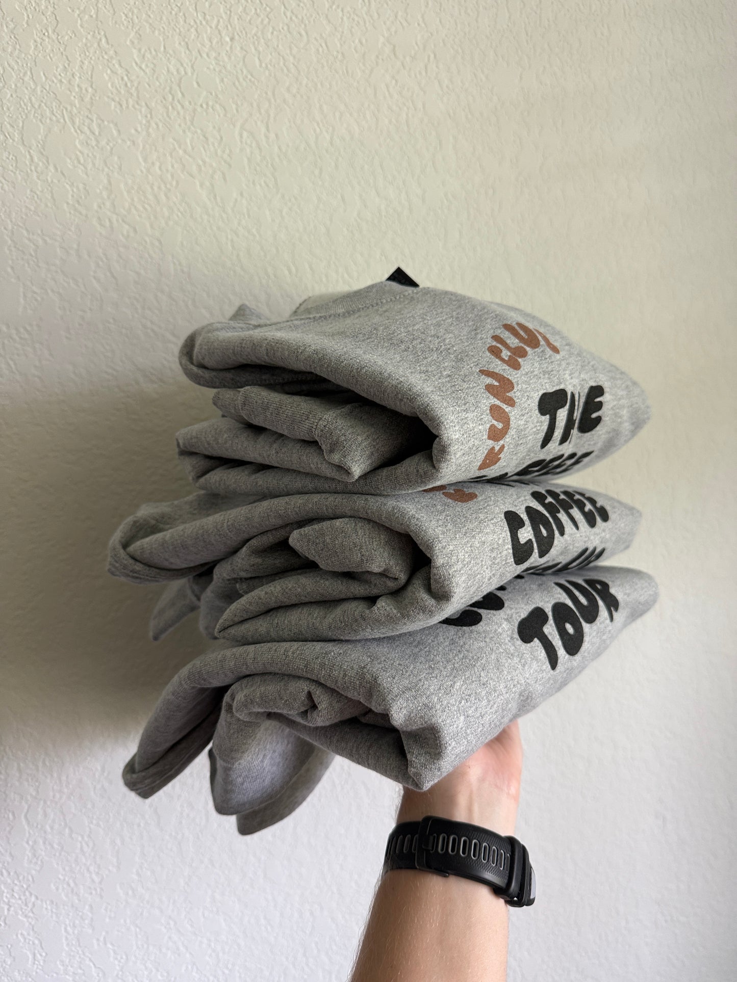 Grey The Coffee Tour Run Club Crewneck Sweatshirt