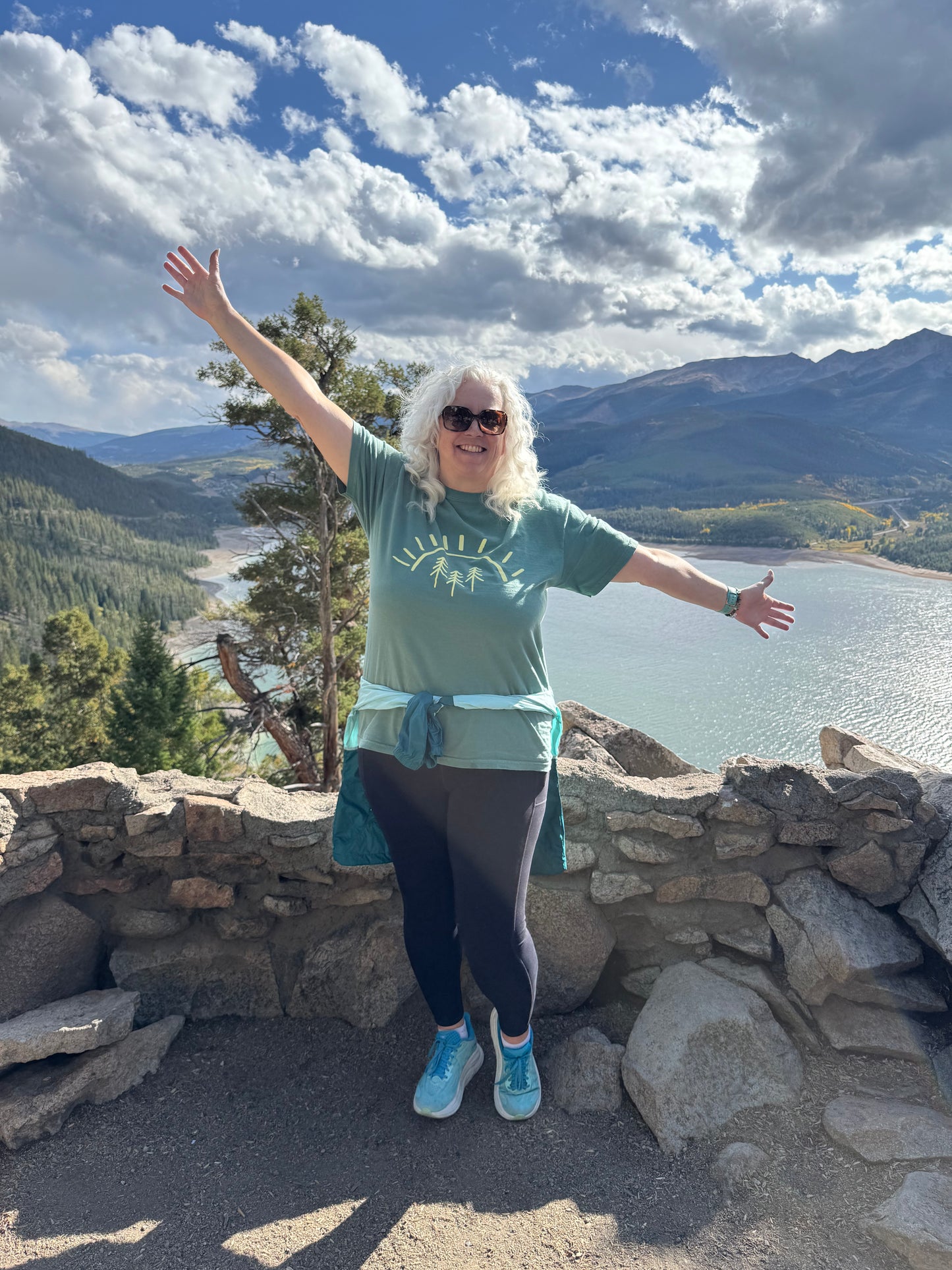 Radiant Pine Tree Sun Tshirt