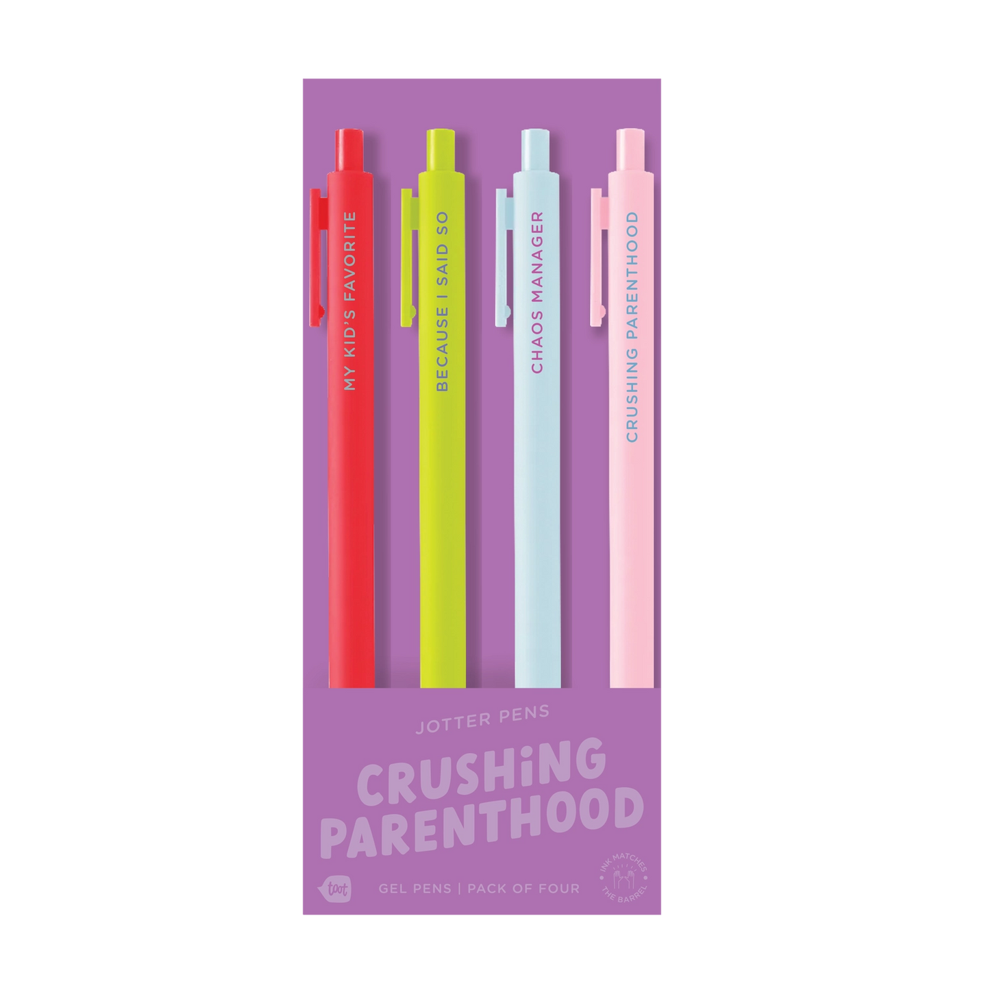 Crushing Parenthood Gel Pen Set of 4