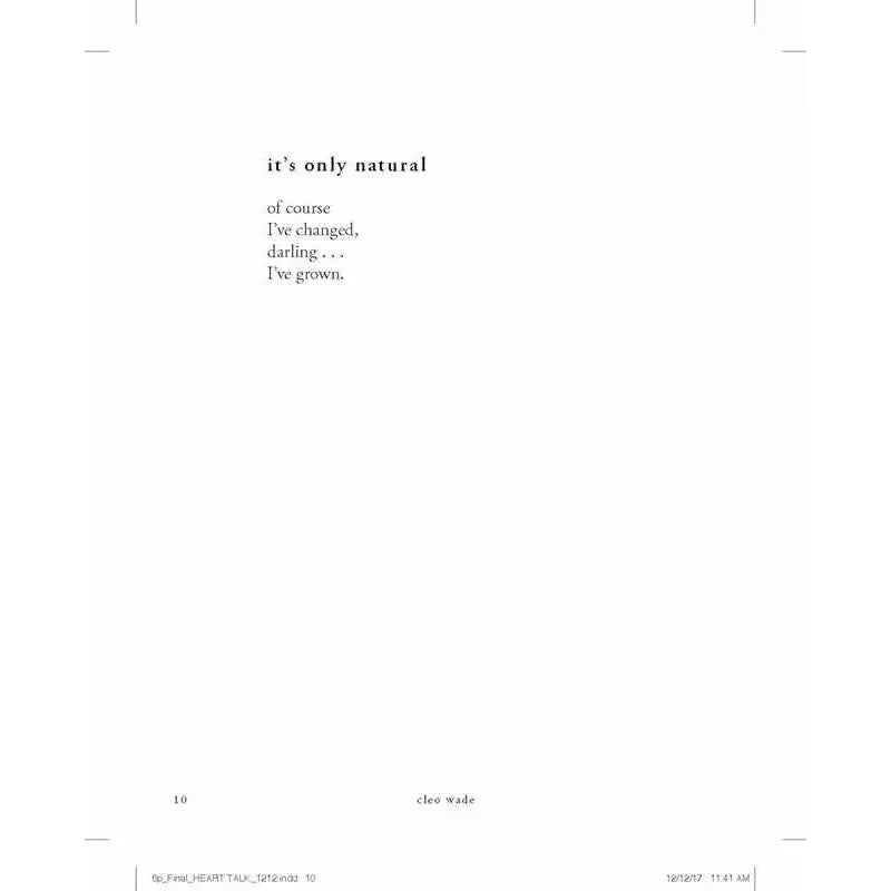 Heart Talk By Cleo Wade