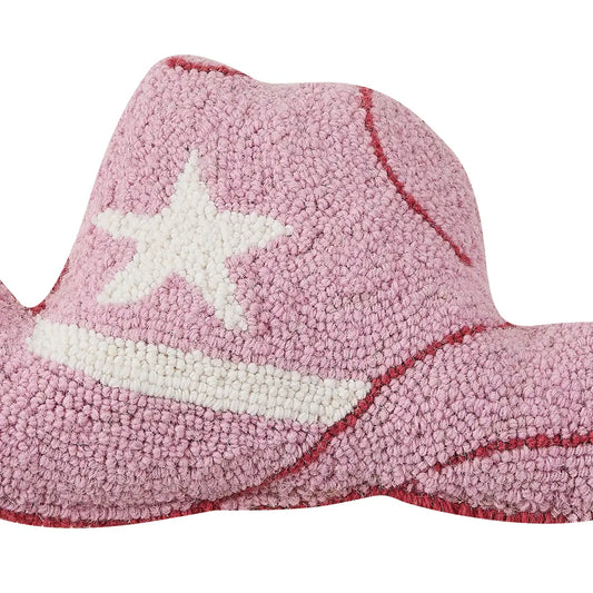 Pink Cowgirl Hat Pillow