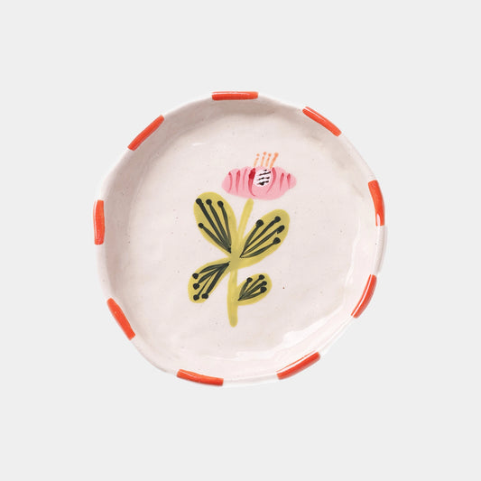 Whimsy Floral Ceramic Trinket Tray