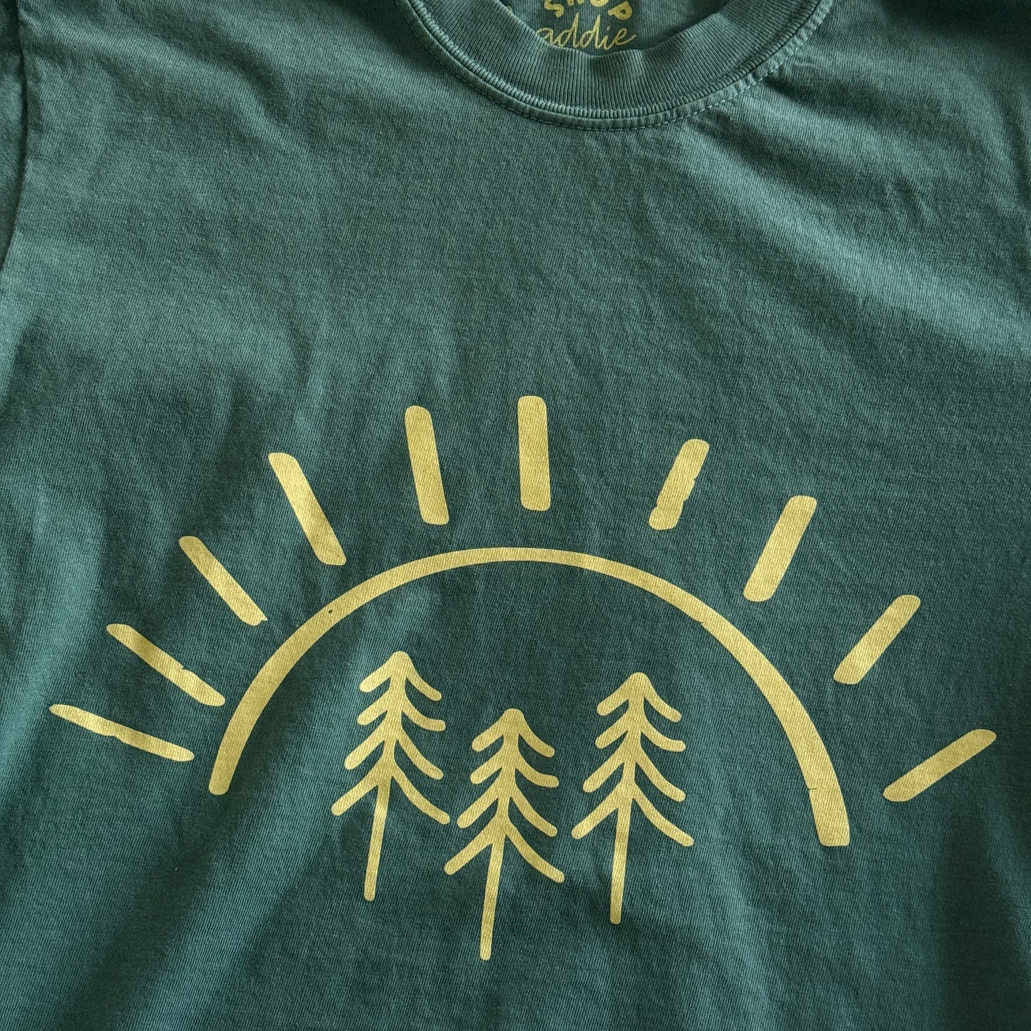 Radiant Pine Tree Sun Tshirt