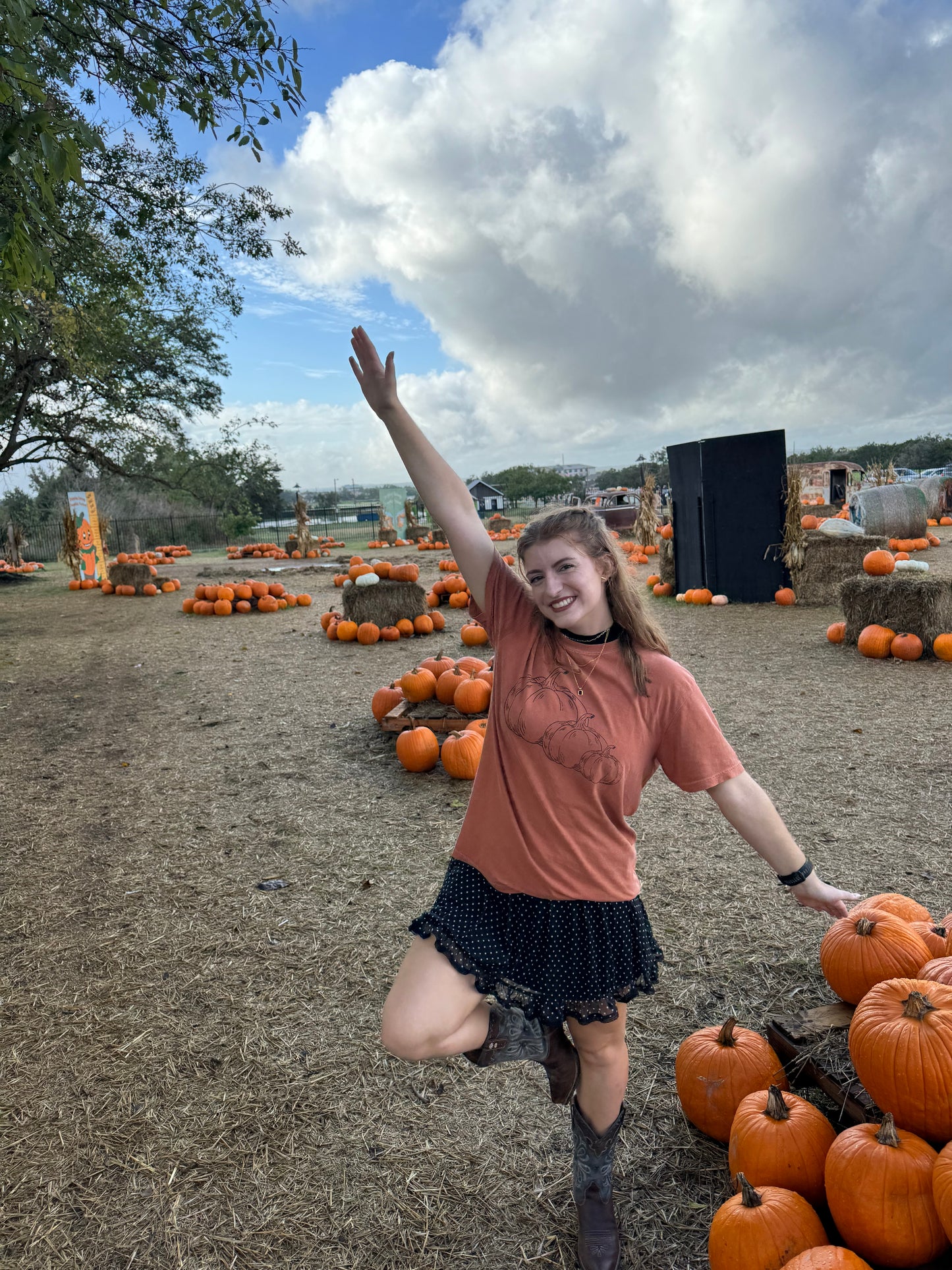 Classic Pumpkin Orange & Black T-Shirt