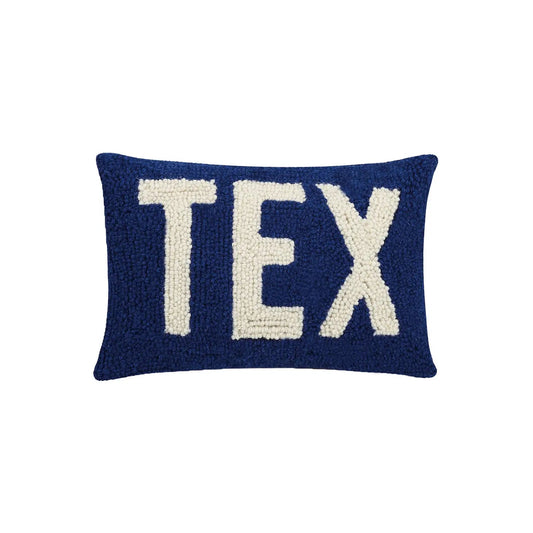 Texas Blue TEX Small Throw Pillow