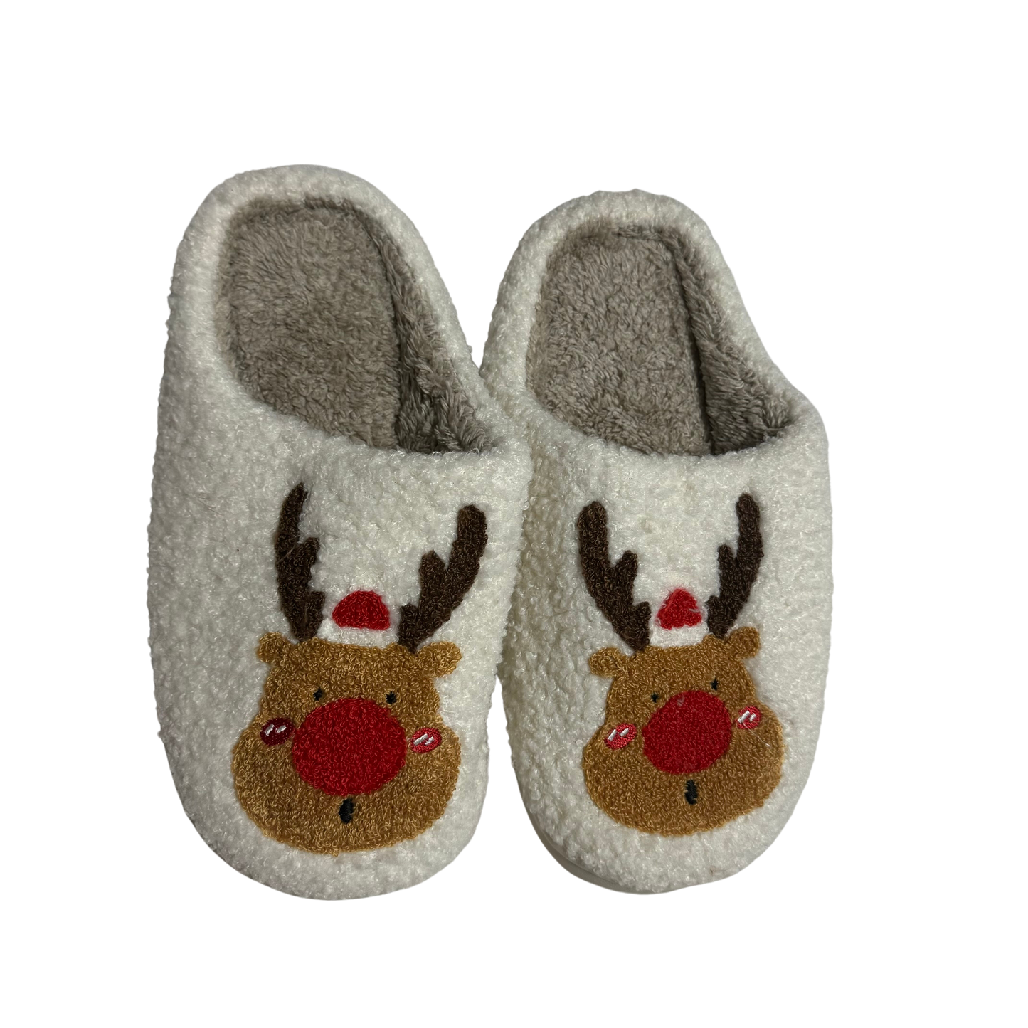 Reindeer Christmas Holiday Slippers