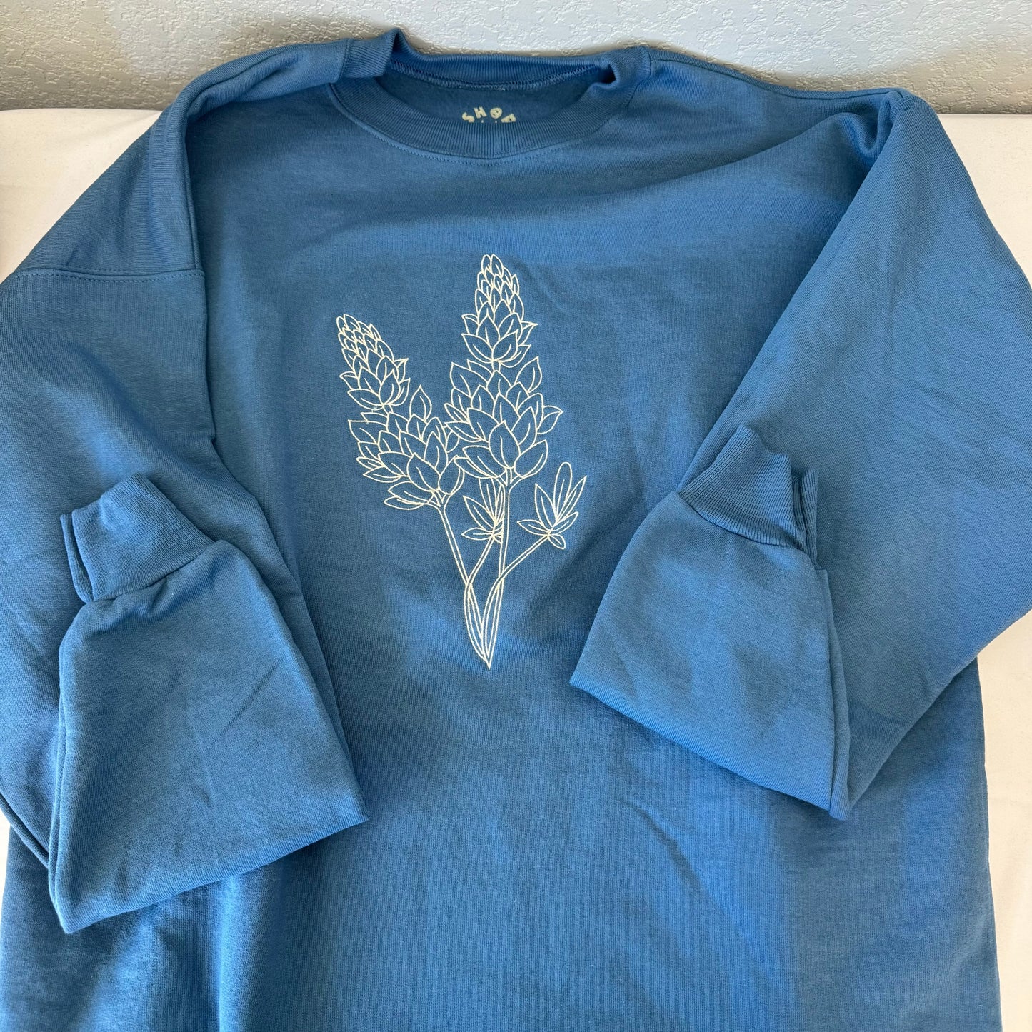 Bluebonnet Embroidered Crewneck Sweatshirt