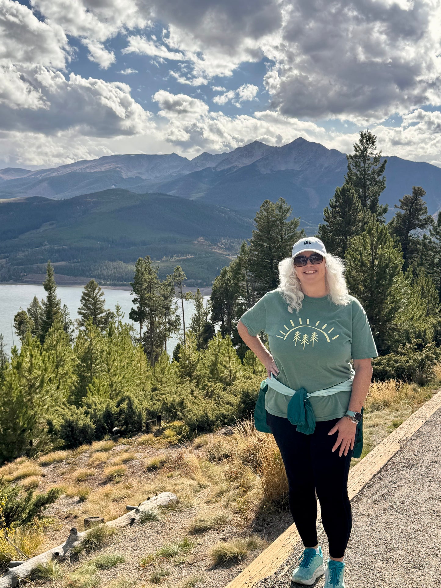 Radiant Pine Tree Sun Tshirt