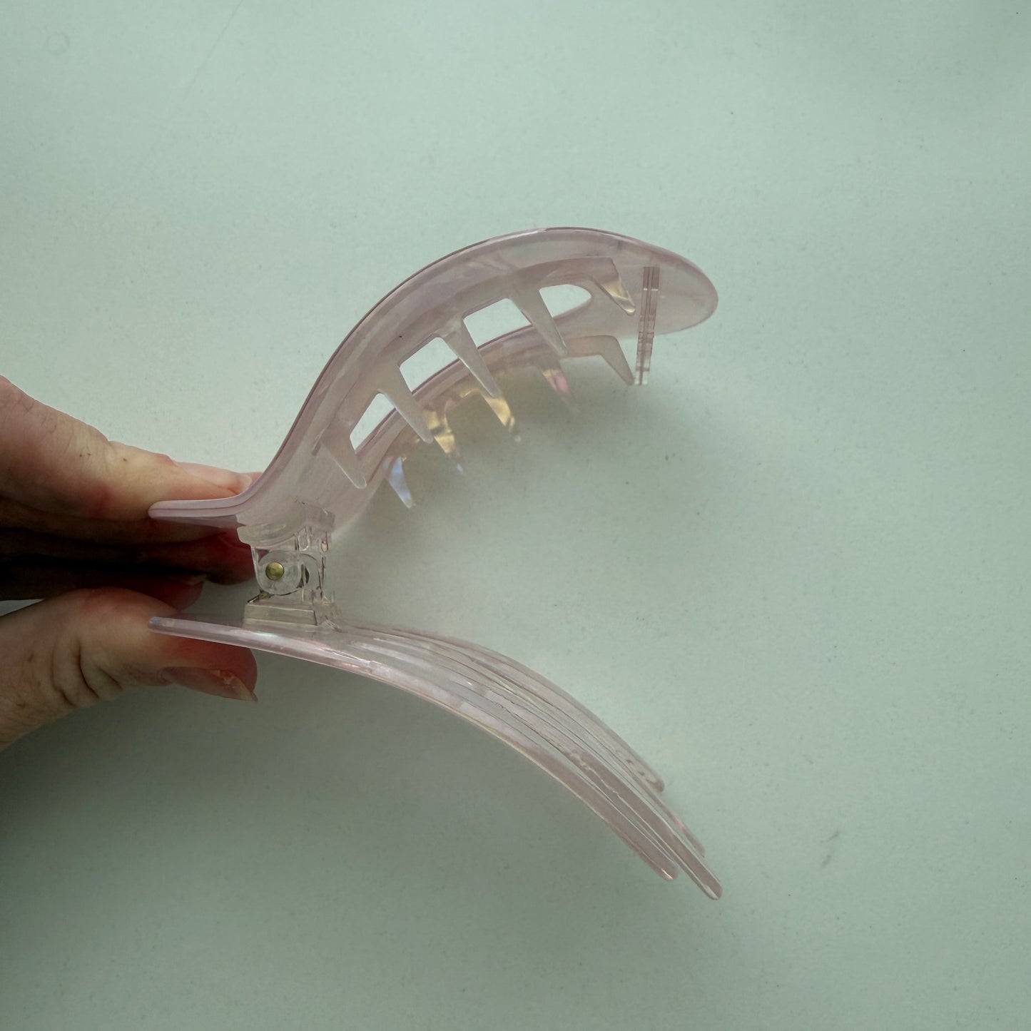 Pink Mosaic Claw Clip