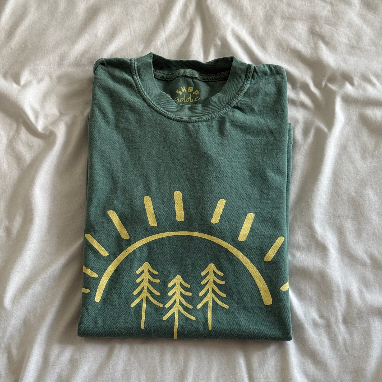 Radiant Pine Tree Sun Tshirt