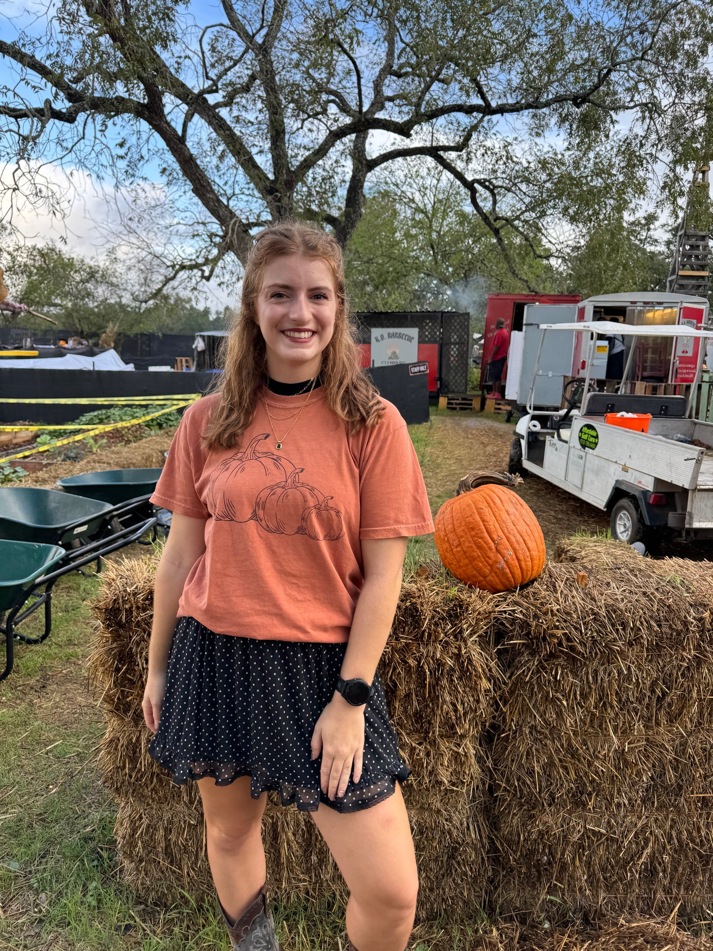 Classic Pumpkin Orange & Black T-Shirt