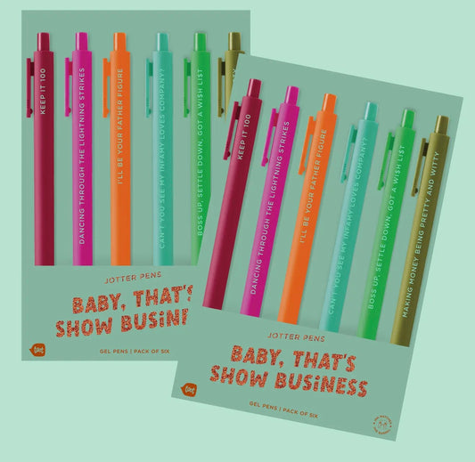 Life Of a Showgirl Inspired Pen set of 6