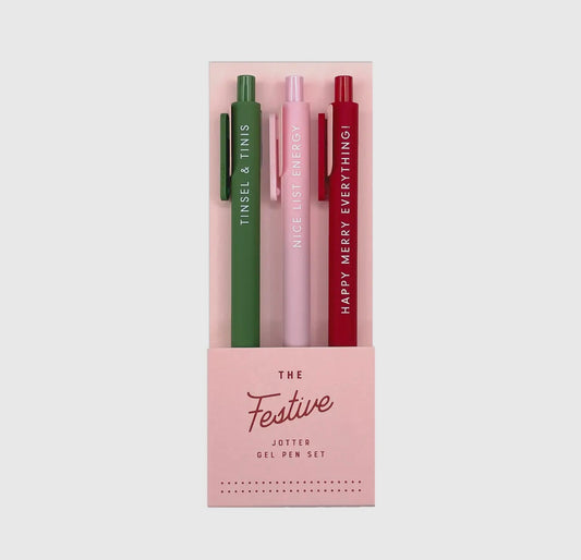 Festive Gel Pen set of 3