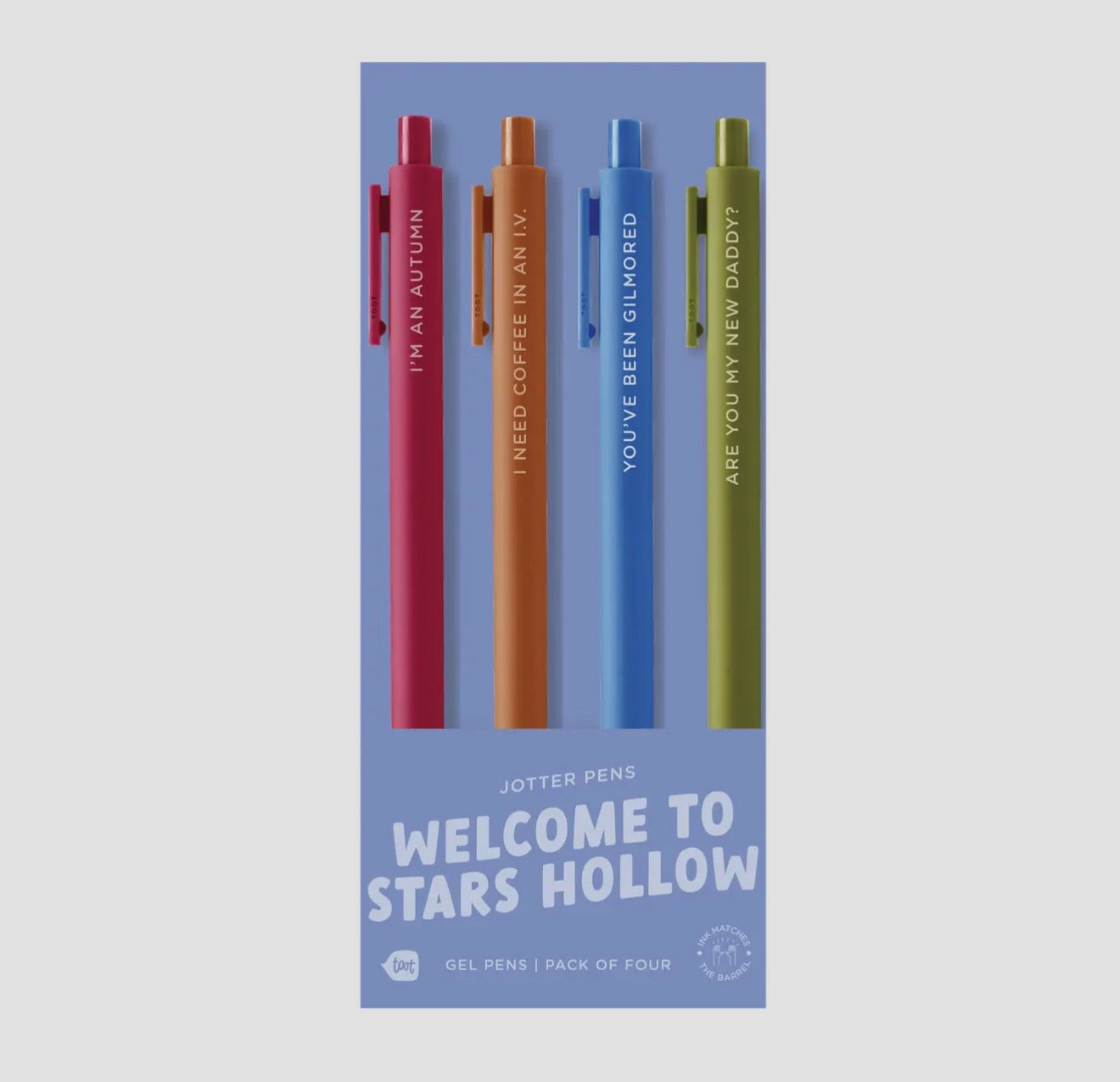 Gilmore Girls Inspired Stars Hallow Gel Pen Set of 4